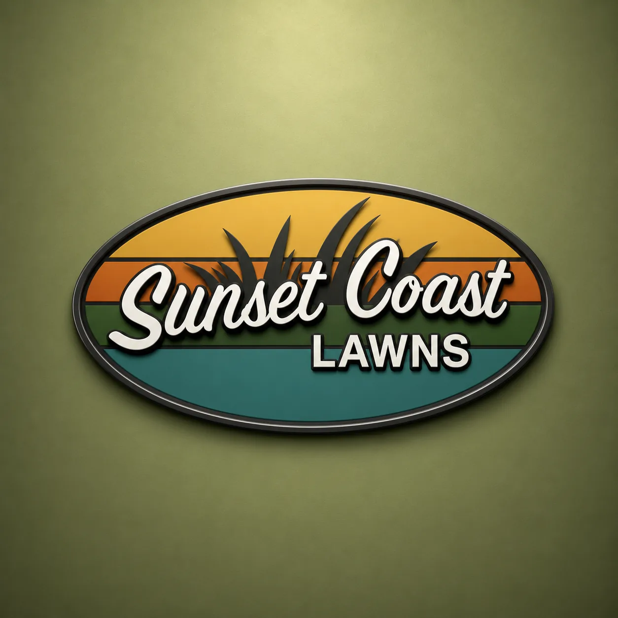 Sunset Coast Lawn Care brand artwork