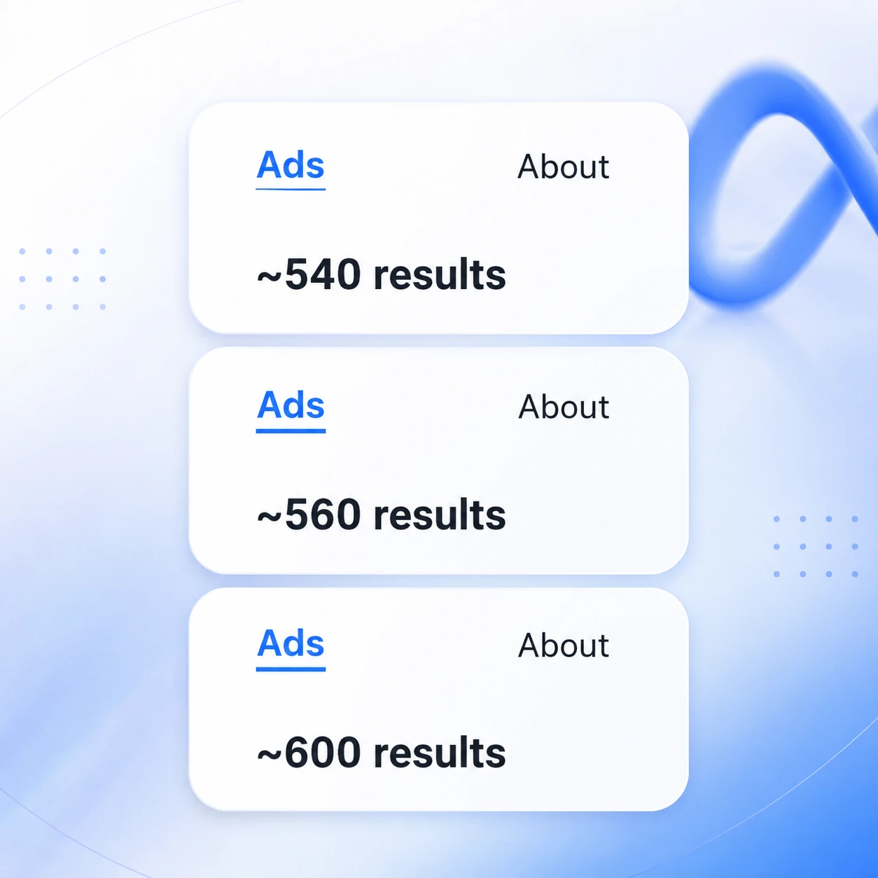 Meta Ad Library showing an expanding volume of live ads